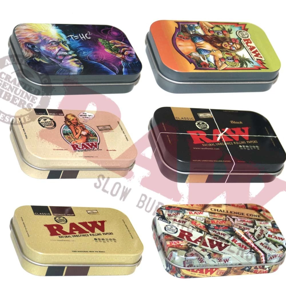 RAW 95mm Size Fashion Tin Cone Stash Box Storage Box