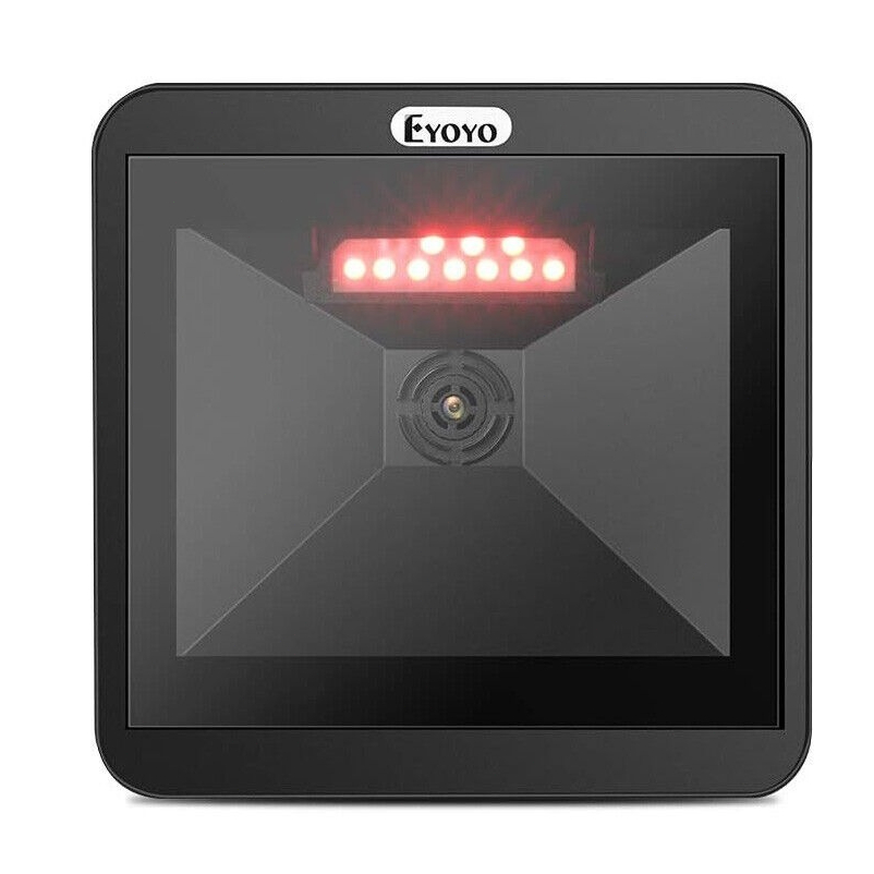 Eyoyo แฮนด์ฟรี QR 2D Barcode Scanner Reader Big Scan Window เพื่ออ่าน USB เชื่อมต่อ PDF417 รองรับแล็