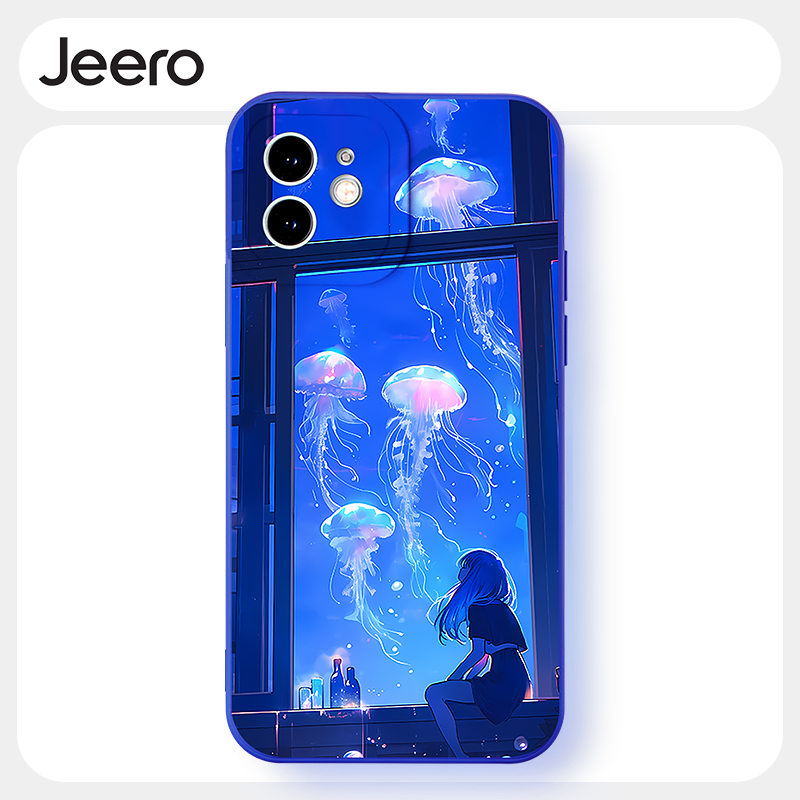 Jeero เคสไอโฟน เคสซิลิโคนนุ่มกันกระแทกน่ารักตลก เคสโทรศัพท์  for iPhone 16 15 14 13 12 11 Pro Max SE