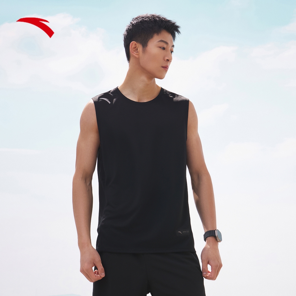 ANTA ผู้ชาย ทนทาน แห้งเร็ว เสื้อกั๊กถัก ดูดซับเหงื่อ ระบายอากาศ นุ่ม เท่ บาสเกตบอล 952427112