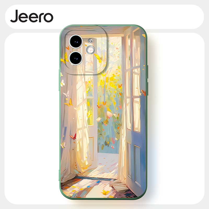 Jeero เคสไอโฟน เคสซิลิโคนนุ่มกันกระแทกน่ารักตลก เคสโทรศัพท์  for iPhone 16 15 14 13 12 11 Pro Max SE