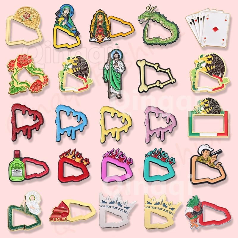 Retro เม ็ กซิกันหมวก Pins Creative ตลกอะนิเมะเข ็ มกลัดโลหะ Badge หมวกกอล ์ ฟกระเป ๋ าป ้ ายอุปกรณ ์ เสริมของขวัญ