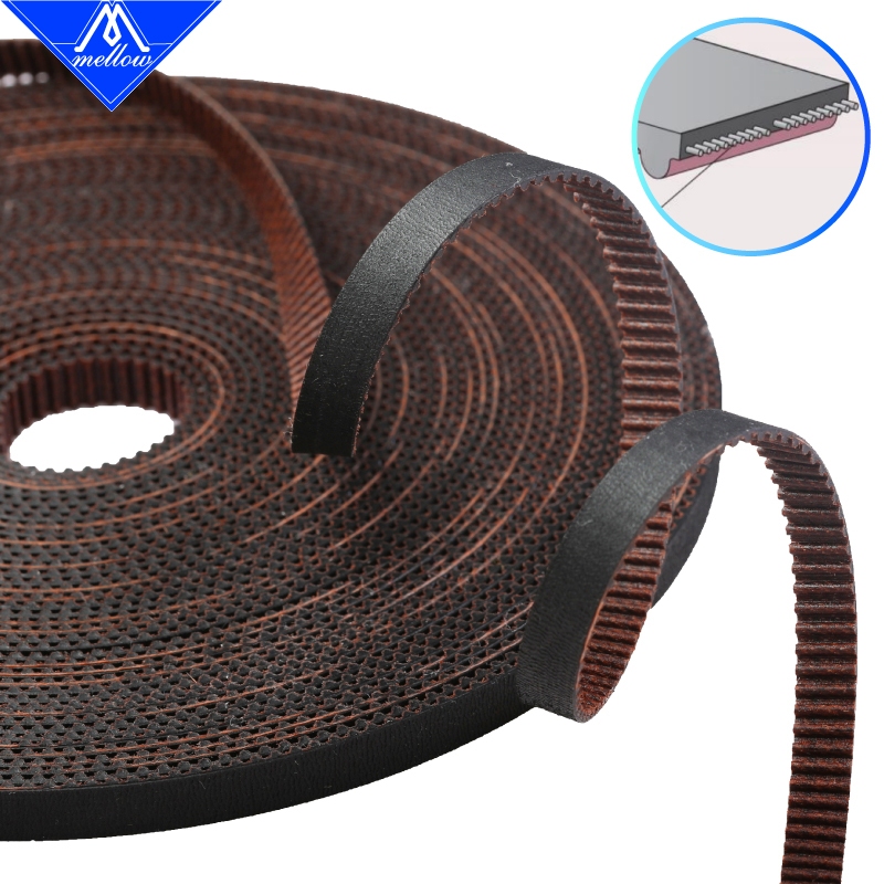 Mellow คุณภาพสูง GATES-LL-2GT เข็มขัด 3D เครื่องพิมพ์ 6MM 9MM 10MM