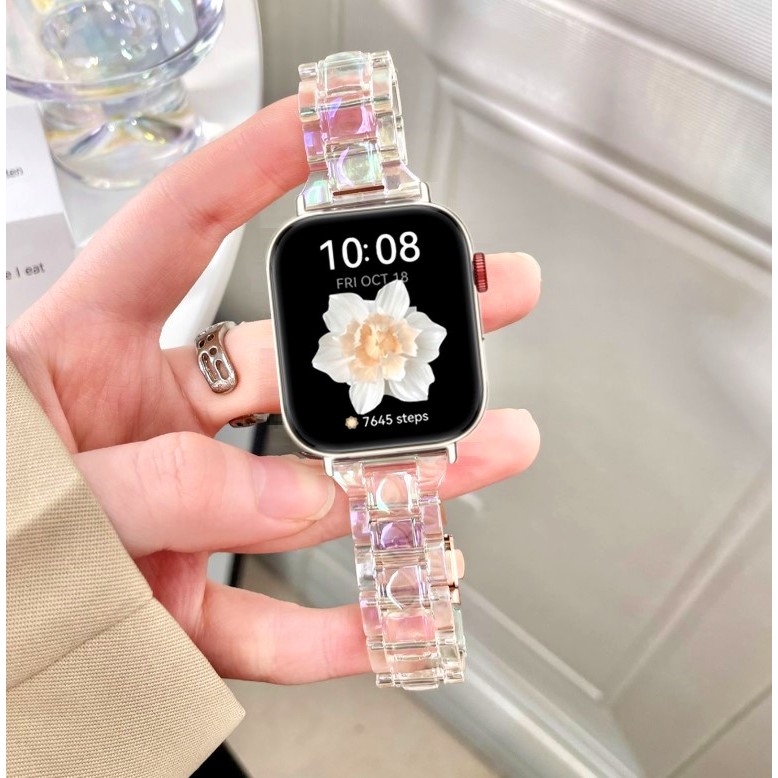 Bling Reflecting light Gloosy Strap For Huawei watch Fit 4 สาย Huawei watch Fit 4 Pro สายนาฬิกา Huawei Watch Fit 3 สาย Coloful Plastic Huawei Fit 3 Strap สาย Huawei watch Fit 3 Strap Huawei Watch Fit 2 สายนาฬิกา Huawei Fit4 สาย Huawei Fit4 Pro Strap