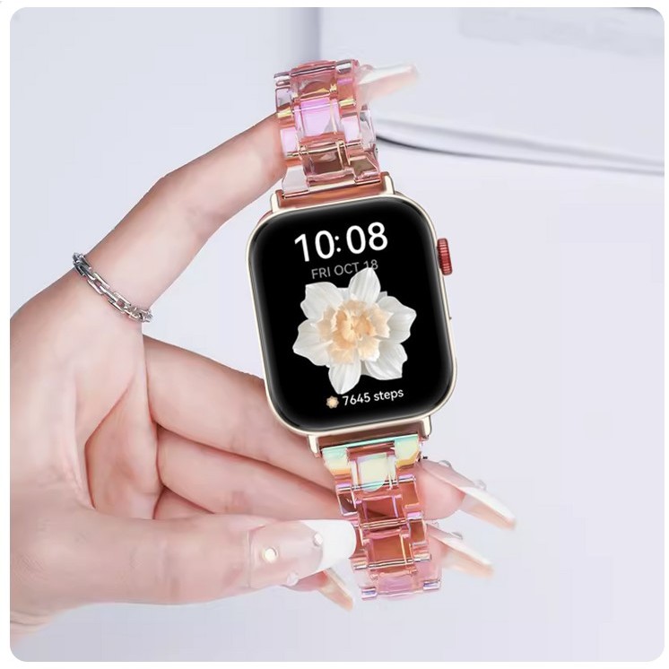 Bling Reflecting light Gloosy Strap For Huawei watch Fit 4 สาย Huawei watch Fit 4 Pro สายนาฬิกา Huawei Watch Fit 3 สาย Coloful Plastic Huawei Fit 3 Strap สาย Huawei watch Fit 3 Strap Huawei Watch Fit 2 สายนาฬิกา Huawei Fit4 สาย Huawei Fit4 Pro Strap