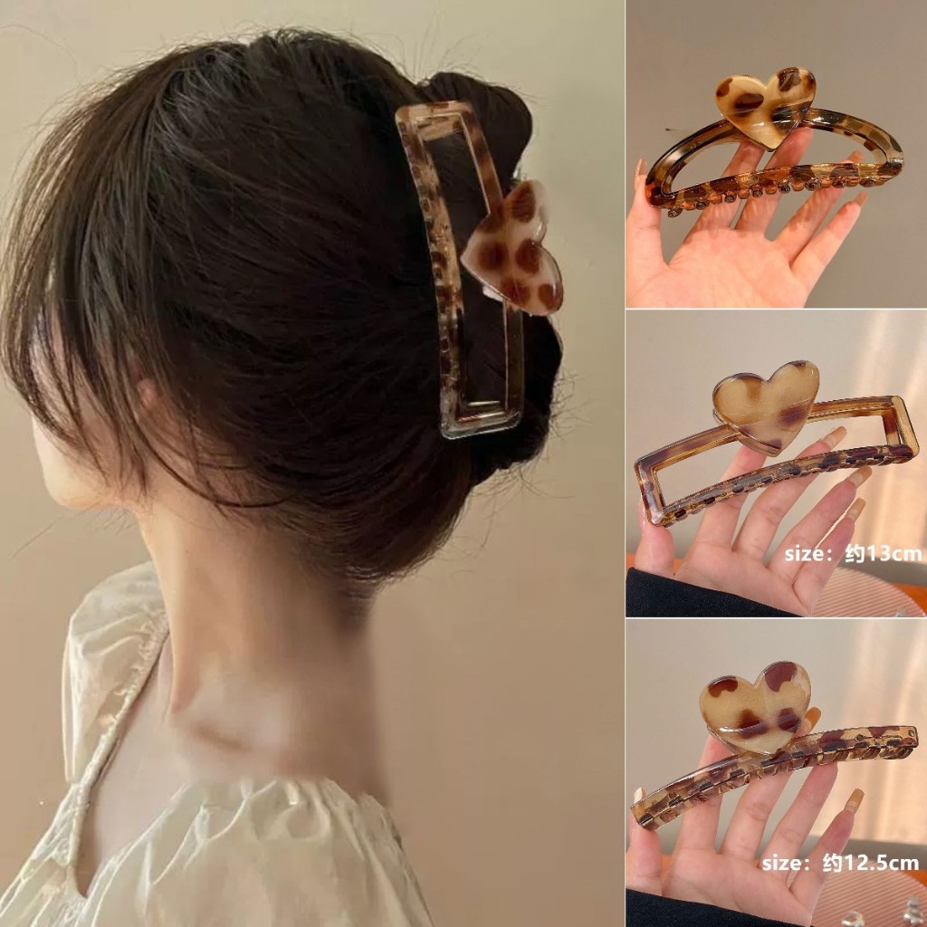 Jojo COCO เสือดาวเรขาคณิต Simple Shark คลิป Elegant แฟชั ่ นผู ้ หญิง Headwear