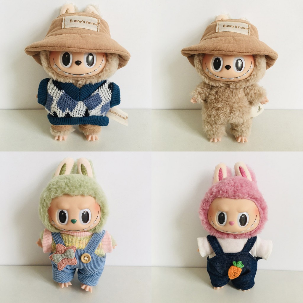 Labubu ลาบูบู้ 1 Set อุปกรณ์เสริมของเล่น เสื้อเบลาส์ เสื้อผ้าตุ๊กตาผ้า ชุดเดรส เสื้อผ้าตุ๊กตาผ้า ชุดของเล่นสำหรับเด็ก น่ารักน่ารักๆ เสื้อผ้าตุ๊กตาผ้าฝ้าย15ซม อุปกรณ์ตุ๊กตาผ้าฝ้าย