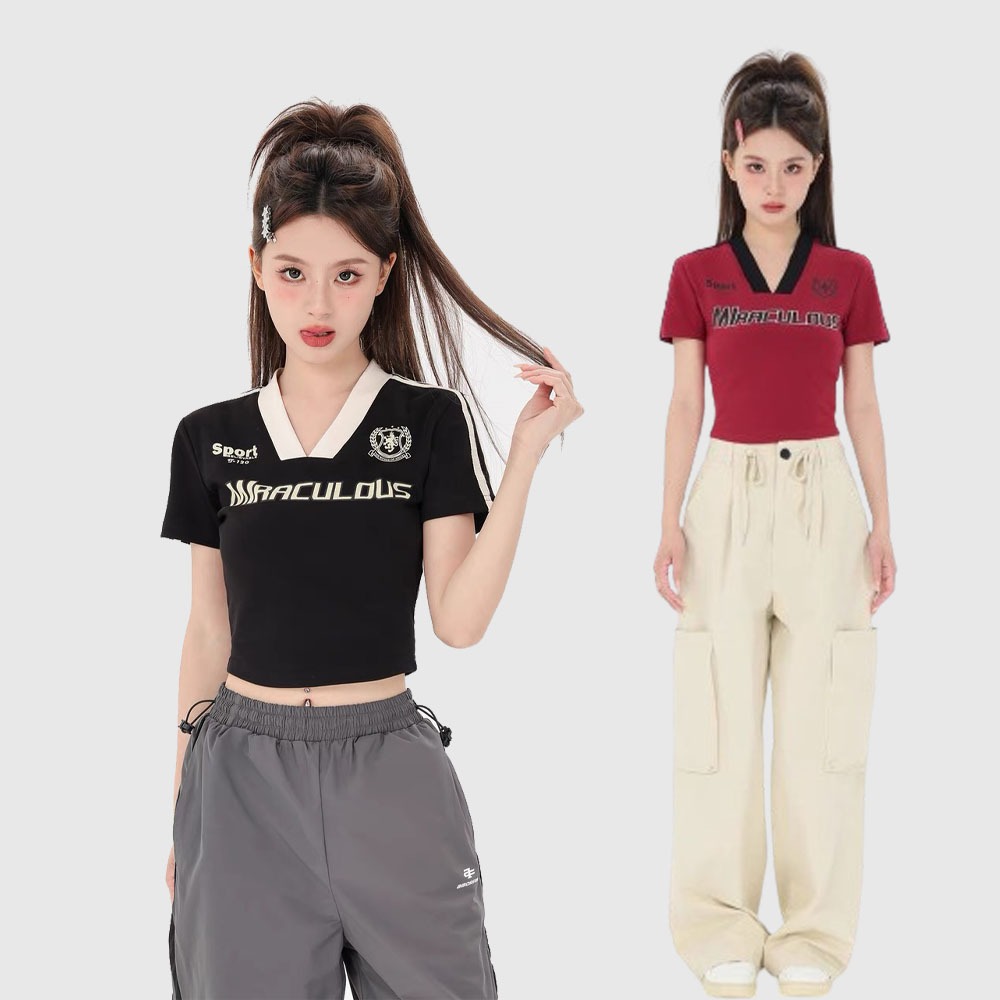 Bella shop Y2K เสื้อครอปสีดำเซ็กซี่ของผู้หญิง ผอมเพรียว
