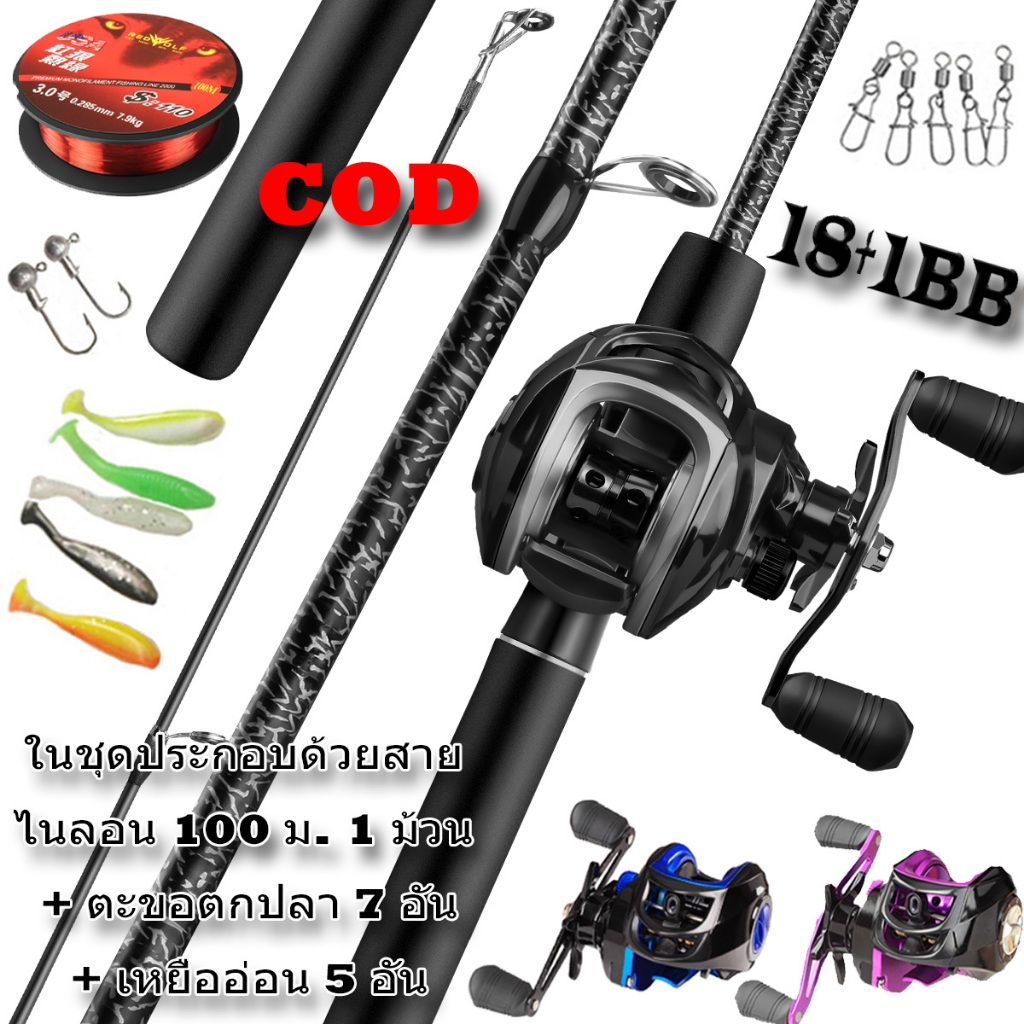 (HAIYI)(ส่งจากกรุงเทพไทย) Bc รอกตกปลา ด้านซ้าย และขวา 7.2:1 กรัม