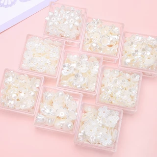 ดอกไม ้ Pearl อุปกรณ ์ เสริมลูกปัดพลาสติก ABS กลีบสามมิติลูกปัด DIY แฟชั ่ น Handmade
