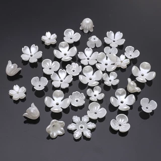 ดอกไม ้ Pearl อุปกรณ ์ เสริมลูกปัดพลาสติก ABS กลีบสามมิติลูกปัด DIY แฟชั ่ น Handmade