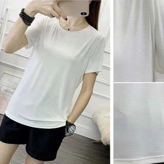 Bella shop เสื้อยืดผู้หญิงสไตล์สปอร์ตระบายอากาศได้ดี