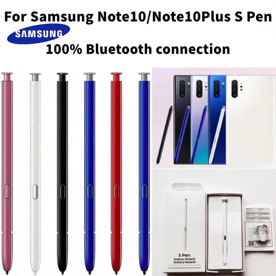 ปากกาทัชสกรีน Stylus S Pen ของแท้ สําหรับ Samsung Galaxy Note 10 N970 Note 10 + Plus N975 พร้อมฟังก์ชั่นบลูทูธ