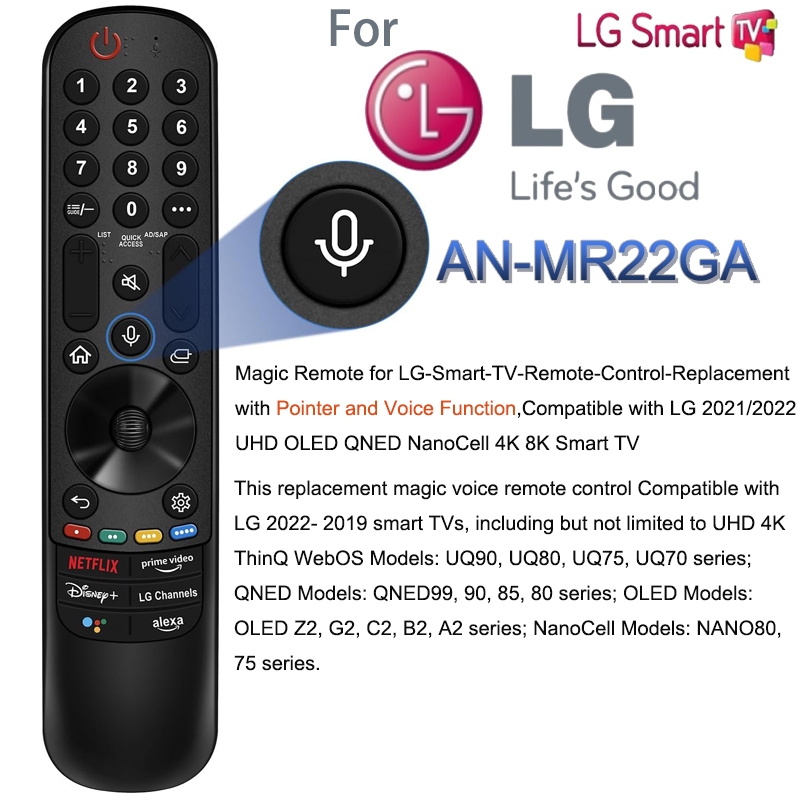 เปลี ่ ยน Magic Remote สําหรับ LG สมาร ์ ททีวีระยะไกล AN-MR21GA AN-MR22GA AN-MR23GA พร ้ อมตัวชี ้ และฟังก ์ ชันเสียง