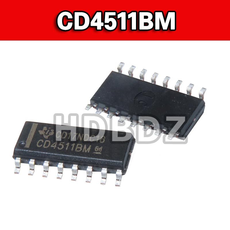 30pcs CD4511BM SOP16 CD4511 CD17NDC18 IC SMD Logic อุปกรณ์ Circuit Translator จอแสดงผล Driver ชิป