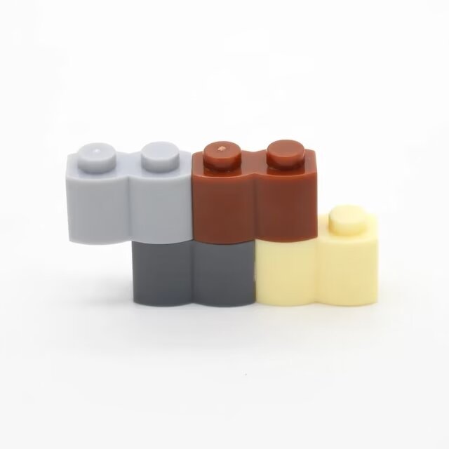 Moc บล็อกสร้างการศึกษาอนุภาคขนาดเล็กเข้ากันได้กับ 30136 30137 Plug-In อะไหล่ 1 x 2 1×4 Wave Fence Brick ราคา ถูกที่สุด ดีลบีเคเค แกลเลอรีภาพที่ 9