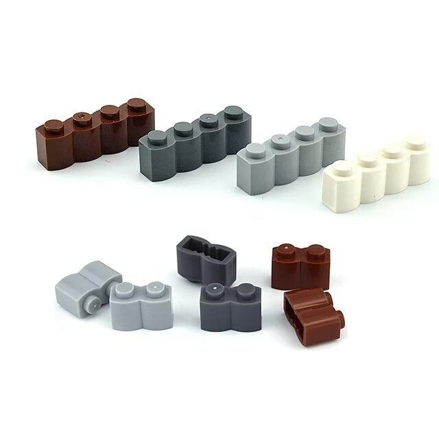 Moc บล็อกสร้างการศึกษาอนุภาคขนาดเล็กเข้ากันได้กับ 30136 30137 Plug-In อะไหล่ 1 x 2 1×4 Wave Fence Brick ราคา ถูกที่สุด ดีลบีเคเค รูปภาพหลัก
