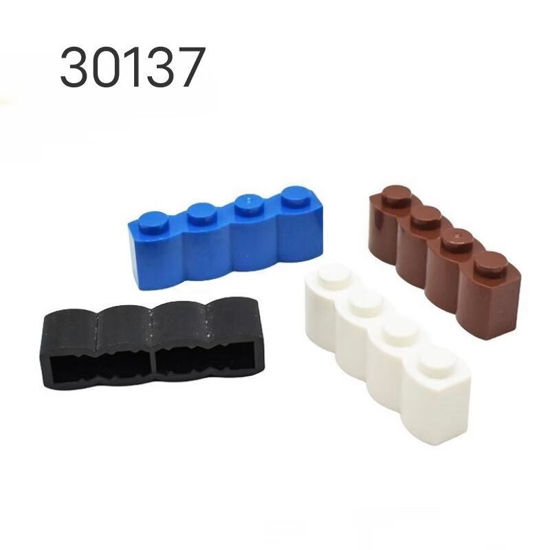 Moc บล็อกสร้างการศึกษาอนุภาคขนาดเล็กเข้ากันได้กับ 30136 30137 Plug-In อะไหล่ 1 x 2 1×4 Wave Fence Brick ราคา ถูกที่สุด ดีลบีเคเค แกลเลอรีภาพที่ 8