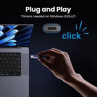 UGREEN อะแดปเตอร์อีเธอร์เน็ต 2500mbps Usb C 2.5 Gigabit Type C ถึงการ์ดเครือข่าย Lan Rj45 ความเร็วสูงสําหรับ Macbook Ipad Pro Usb-C Ethernet