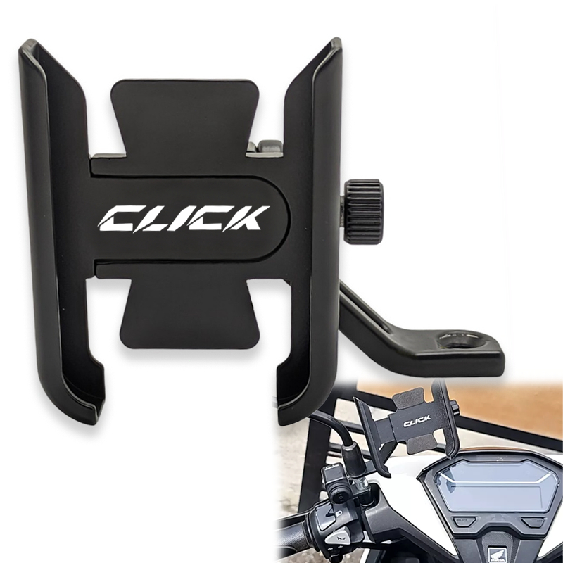 สําหรับ Honda CLICK 125i 150i CLICK 160 V1 V2 V3 กระจกมองหลังรถจักรยานยนต์ Mount วงเล็บโทรศัพท์มือถือ Gps Navigation Bracket ผู้ถือ Cnc อลูมิเนียม 1 PC