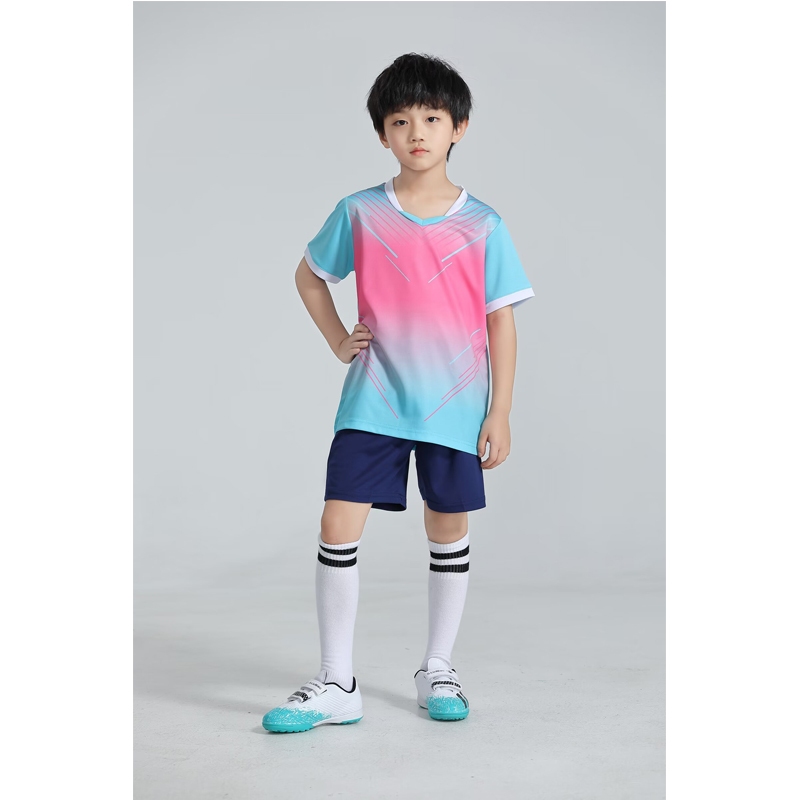 ชุดกีฬาเด็ก 6 สี สำหรับเด็กชายและหญิง พร้อมสวมใส่เล่นฟุตบอลและแบดมินตัน - รูปที่ 7