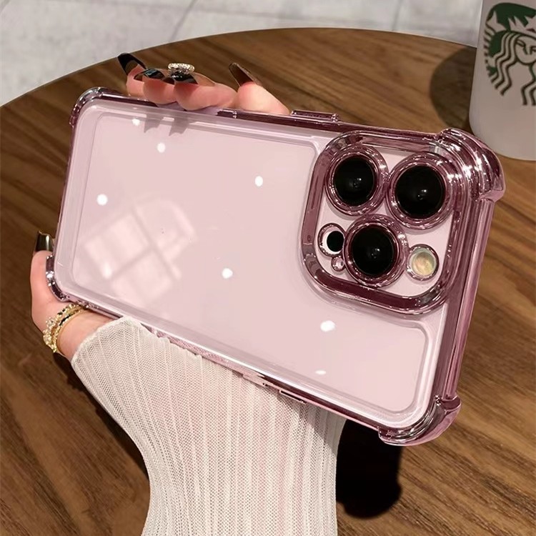 เคสไฟฟ้าสําหรับ iPhone 16 Pro Max 15 Pro Max 14 13 12 11 Pro Max 16 Plus เคสแข็งโปร่งใสกันกระแทก
