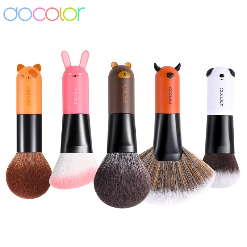 Docolor วุ้นเส้นแปรงรองพื้นบลัชออนแปรงแต่งหน้าไฮไลต์เครื่องมือ