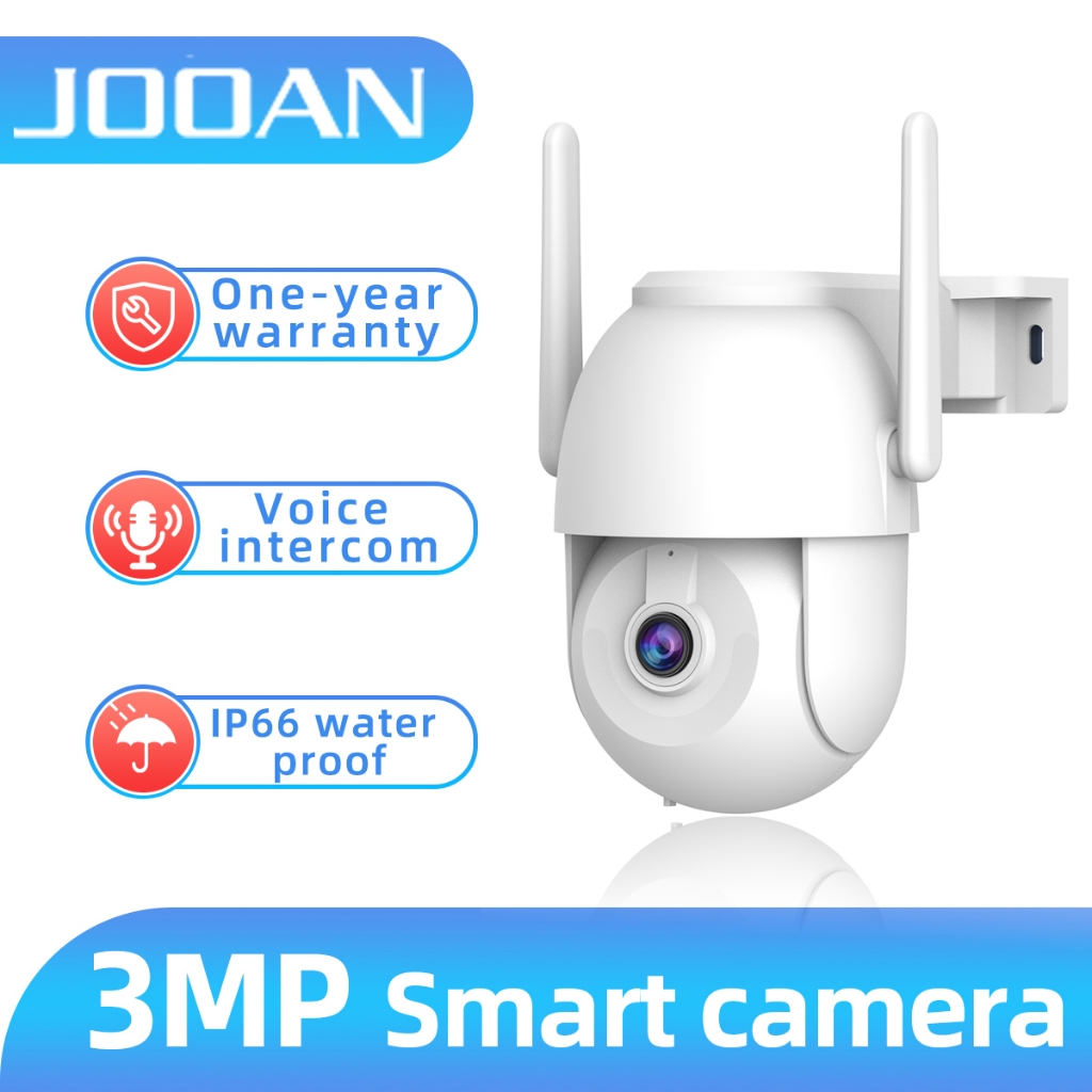 Jooan 3ล้านพิกเซล กล้องวงจรปิดนอกบ้าน wifi ไร้สายไม่ใช้เน็ต 3MP กล้องกันน้ำ กล้อง 360 องศา