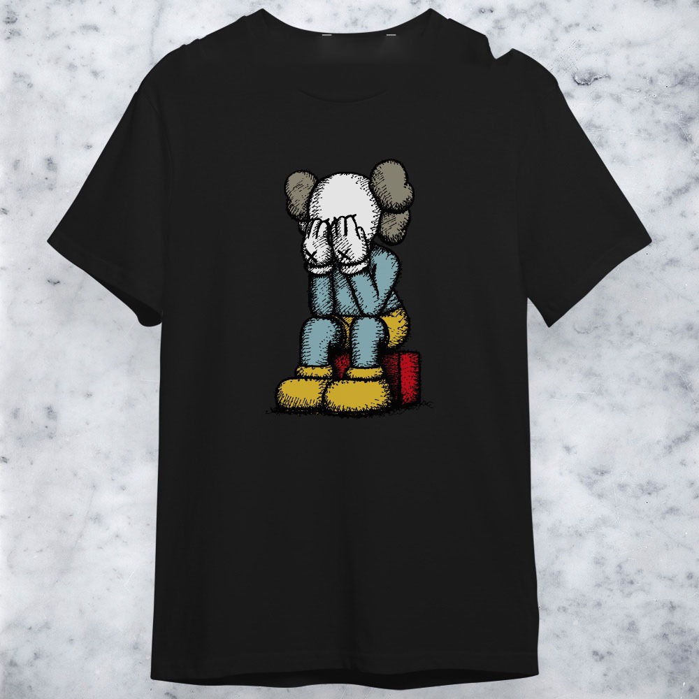 Kaws Skeleton Graphic Tshirt Streetwear Design Tee Kaws Uniqlo Design T-shirt Unisex size