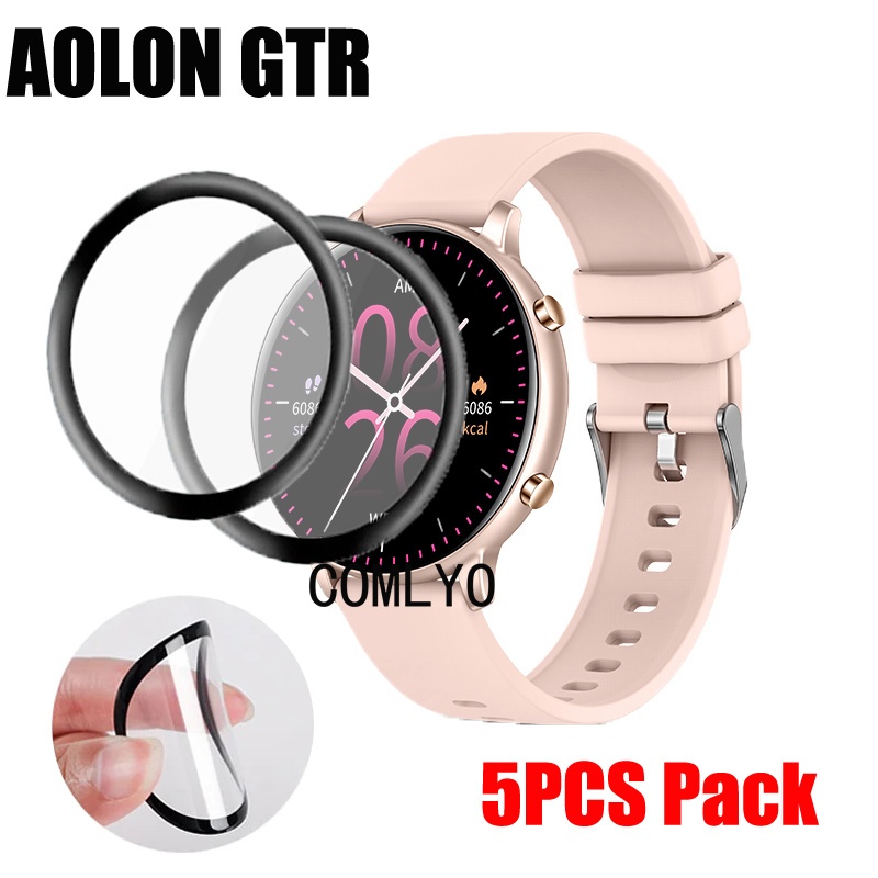 สําหรับ Aolon GTR ป้องกันหน้าจอสมาร์ทวอทช์ 3D ป้องกันฟิล์มคลุมทั้งหมดโค้งฟิล์มนุ่ม