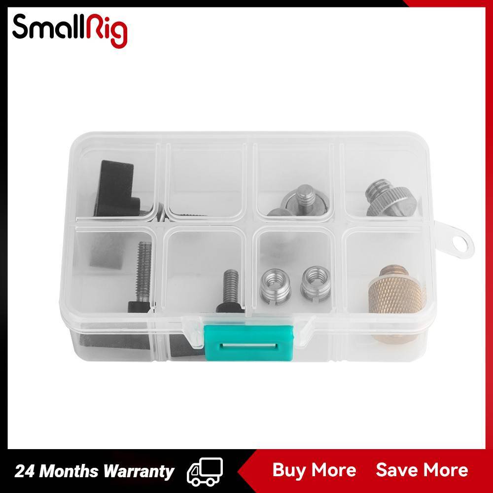 SmallRig Camera Screw Set Accessory #3995, Including 1/4”, 3/8”, M5, M6 Screws in Four Sizes, 9pcs in Total