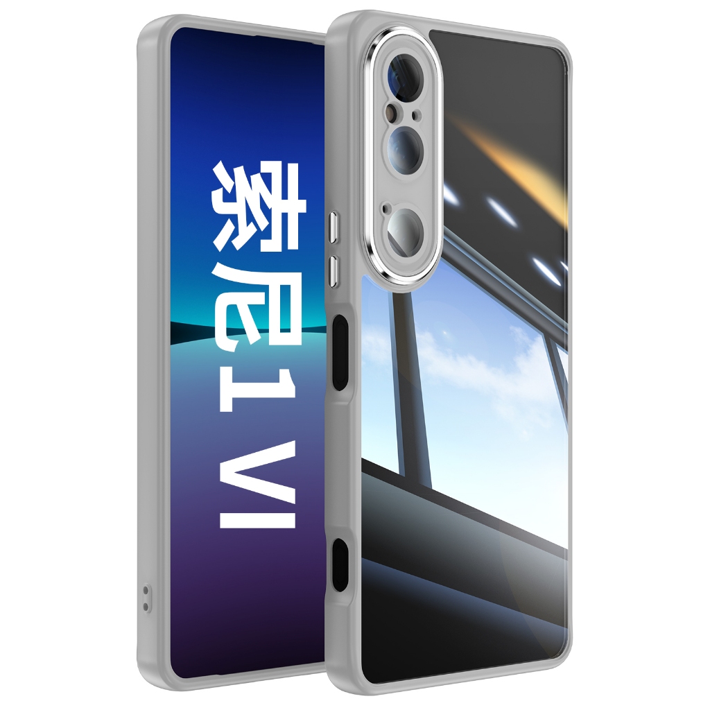 ตัวป ้ องกันเลนส ์ ในตัวสําหรับ Sony Xperia 1 10 Mark VI Casing Transparent Hard PC Back Phone Case Cover