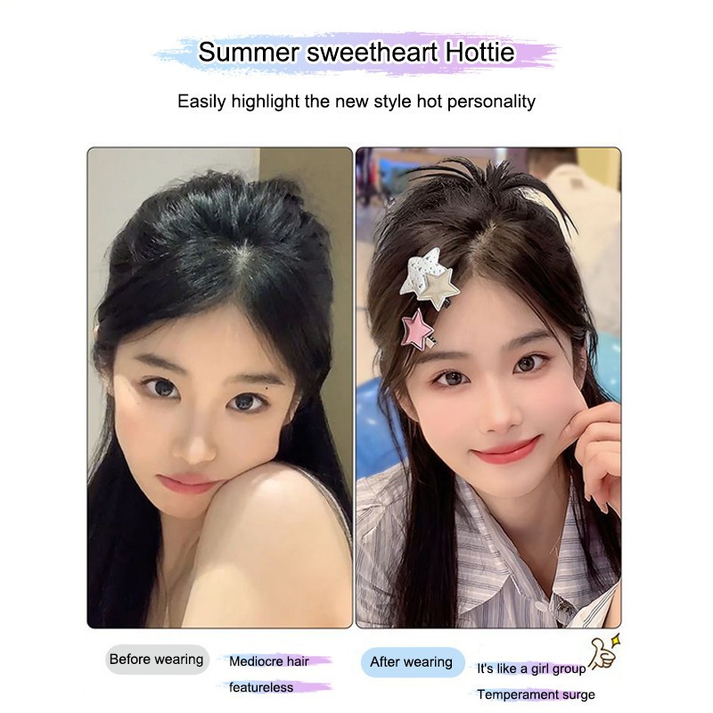💌💌กิ๊บติดผมหางม้า กิ๊บหนีบผมครึ่งหัว  รูปขนไก่ และลูกขนไก่ กิ๊บเสกผมหนา แฟชั่นสําหรับผู้หญิง Y2K-aidderse.th