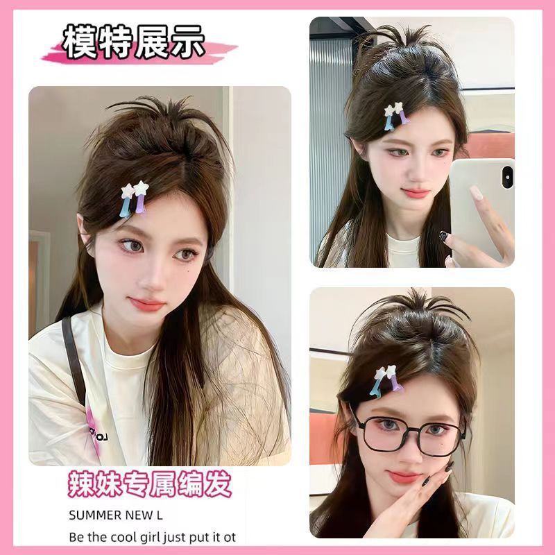 💌💌กิ๊บติดผมหางม้า กิ๊บหนีบผมครึ่งหัว  รูปขนไก่ และลูกขนไก่ กิ๊บเสกผมหนา แฟชั่นสําหรับผู้หญิง Y2K-aidderse.th