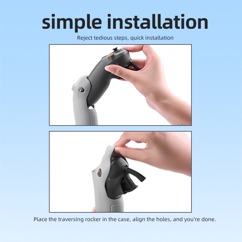เข้ากันได้กับเคสซิลิโคน DJI Avata2 Crossing Joystick3, ที่จับรีโมทคอนโทรล, ฝาครอบกันฝุ่น, อุปกรณ์เสริมฝาครอบป้องกัน