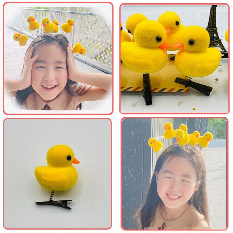 Jojo COCO กิ๊บติดผม รูปเป็ดน้อยน่ารัก สีเหลือง สไตล์เกาหลี