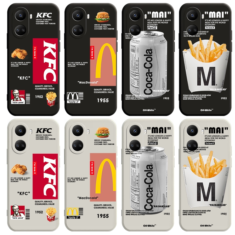 สําหรับ huawei Nova Y61 Y70 Y71 10 9 SE 7 7i 5T 3i Pro KFC McDonald 's matte Case Soft Cover