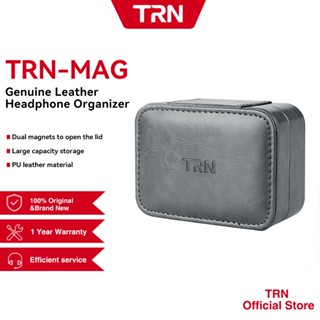 Trn MAG กระเป๋าเก็บหูฟังหนังแท้สําหรับ TRN KZ QKZ CCA TFZ Fi…