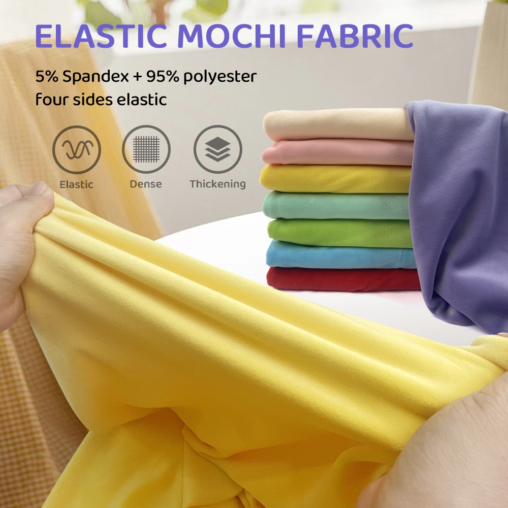 Mochiยืดminkyผ ้ าPlush 160x50cm/160x100cmยืดผ ้ าฝ ้ ายสี ่ ด ้ านยืดDiyเย ็ บผ ้ าของเล ่ นผ ้ า