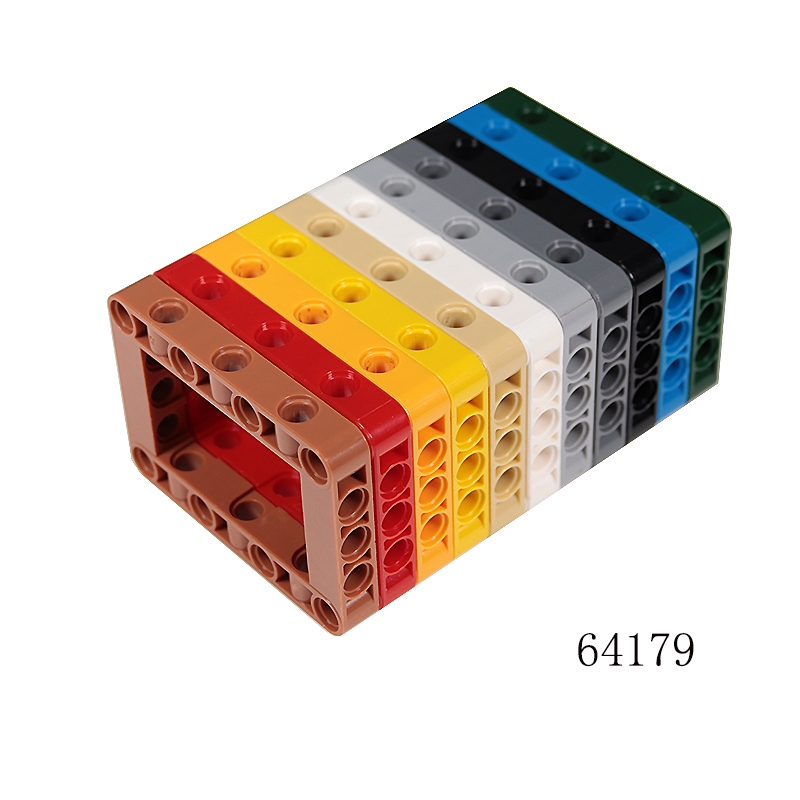 1pcs การวิเคราะห์ Building Blocks อะไหล่จํานวนมาก MOC Liftarm Square Huller Hole 5×7 กรอบ Beam MOC ของเล่น 64179 เทคโนโลยีทางเทคนิคอิฐ
