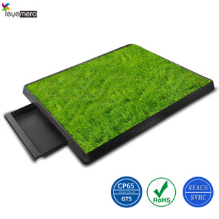 จําลองสนามหญ้าสุนัขฉี่ถาดที่มีลิ้นชักสุนัขห้องน้ําลูกสุนัขไม…