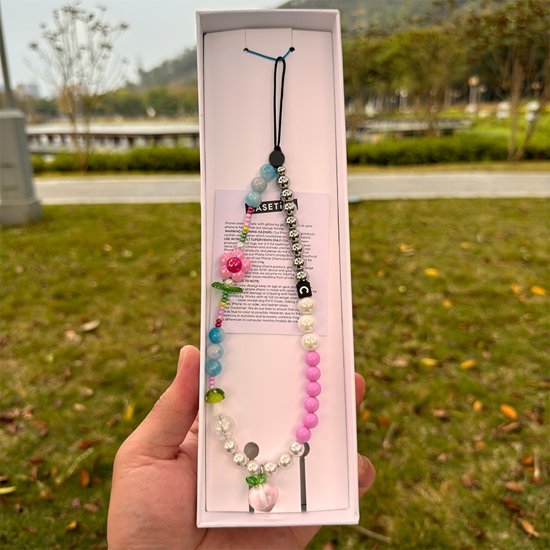 Street Wear Same Style Juu-Juu Happy Mobile Phone Chain Limited เหมาะสําหรับ iPhone Full Range Acces