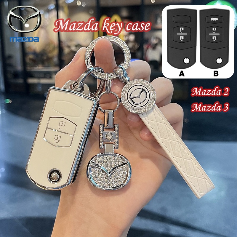 Mazda car 2/3 ปุ ่ มเคสกุญแจสําหรับ Mazda 2/Mazda 3 พวงกุญแจรวมทุกอย ่ าง