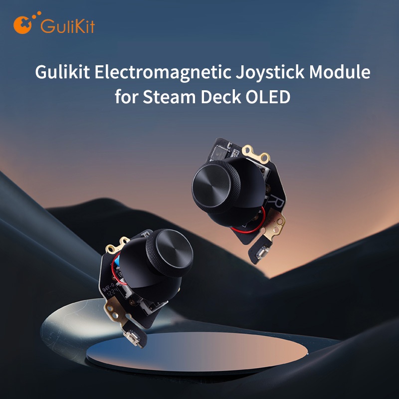 Gulikit โมดูลจอยสติ ๊ กแม ่ เหล ็ กไฟฟ ้ าสําหรับ Steam Deck OLED/Steam Deck LCD GuliKit SD02/GuliKit SD05 ใช ้ งานร ่ วมกับจอยสติ ๊ กประเภท A และ Type B ไม ่ มีเซนเซอร ์ เอฟเฟกต ์ ห ้ องโถงดริฟท ์