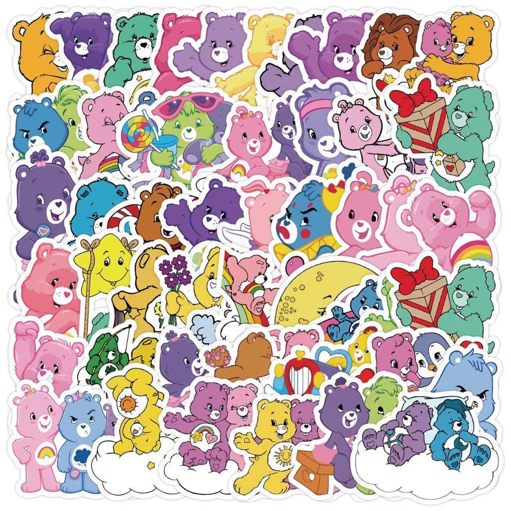 50ชิ้นอิน หมีสติกเกอร์ขนาดใหญ่น่ารักการ์ตูนแล็ปท็อปสติกเกอร์โทรศัพท์ตกแต่งเครื่องเขียน