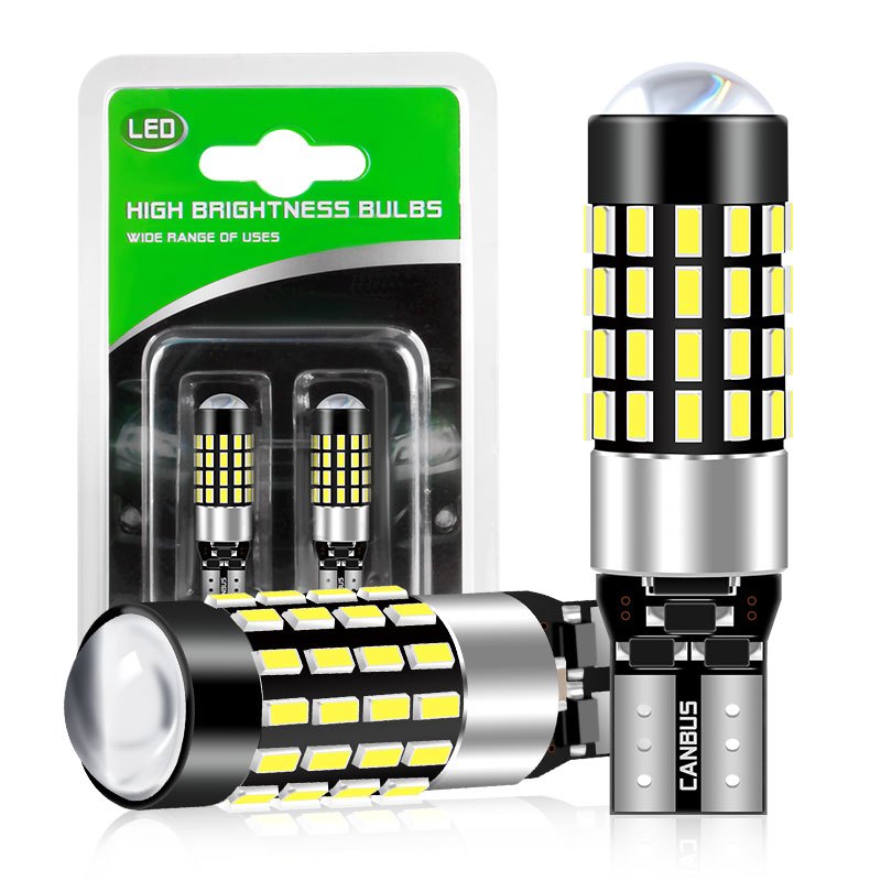 2 ชิ ้ น T10 54 SMD W5W LED Canbus หลอดไฟ 194 168 3014 สีขาว 12V 1000LM LED ภายในรถอ ่ านที ่ จอดรถ