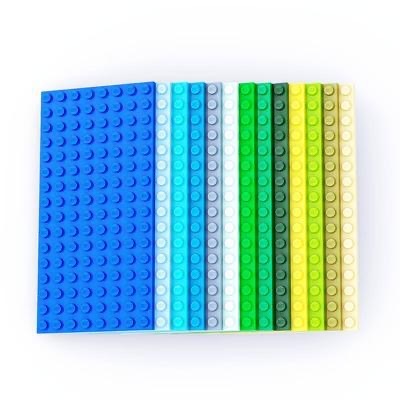 1pcs DIY ฐานแผ่นบาง Baseplates 8x16 92438 จุด MOC Building Blocks อิฐใช้งานร่วมกับ Creative Enlighten ของเล่นเด็กสําหรับ 9686 อิฐ