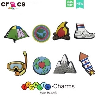 Crocs jibbitz อุปกรณ์รองเท้าลายการ์ตูนน่ารัก PVC รูรองเท้าตกแต่งหัวเข็มขัดอุปกรณ์เสริม