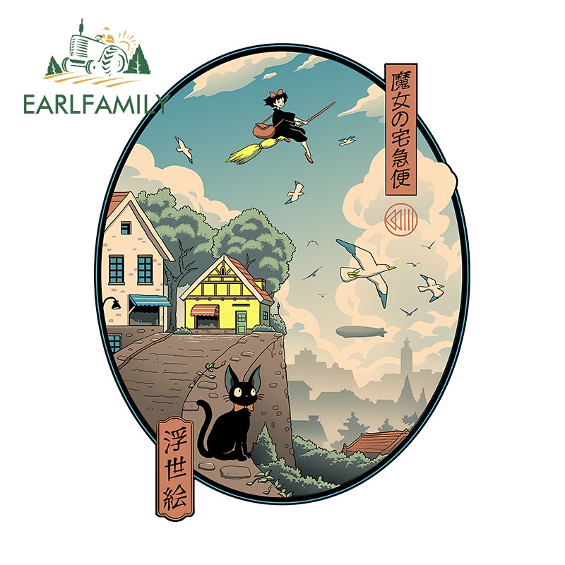 Earlfamily 13 ซม.เพื ่ อนบ ้ านของฉัน Totoro รถสติกเกอร ์ Windows แล ็ ปท ็ อปรถจักรยานยนต ์ หมวกกันน ็ อค JDM ไวนิลครีมกันแดดรูปลอกกันน ้ ํารถอุปกรณ ์ เสริม ราคา ถูกที่สุด ดีลบีเคเค แกลเลอรีภาพที่ 3