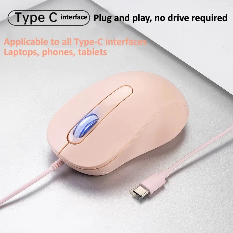 เมาส์เกมมิ่งแบบมีสาย Type-C สำหรับ PC แล็ปท็อป Desktop thumbnail 7